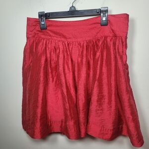 Vintage Express Red Lined Mini Skirt sz 2